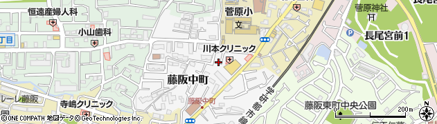 大阪府枚方市藤阪中町24-34周辺の地図