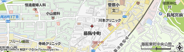 大阪府枚方市藤阪中町周辺の地図