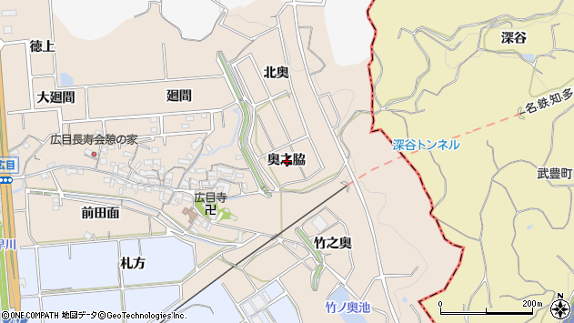 〒479-0808 愛知県常滑市広目の地図