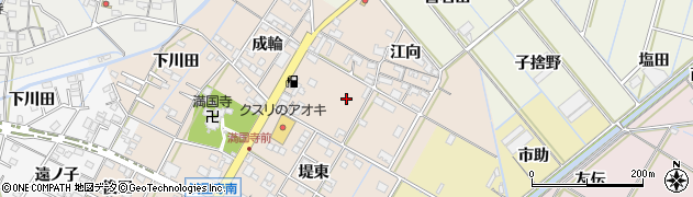 愛知県西尾市一色町味浜（古新）周辺の地図
