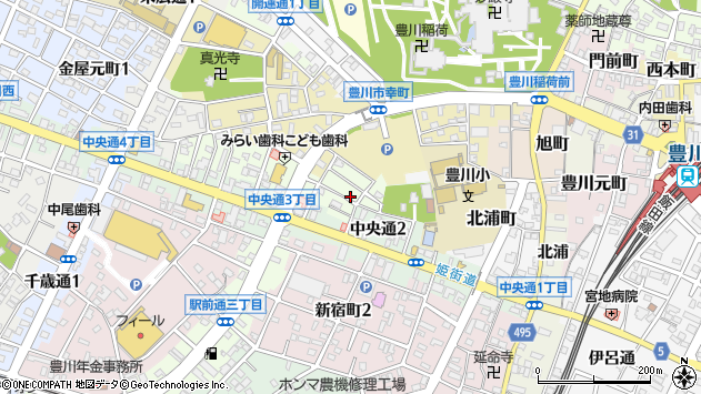 〒442-0045 愛知県豊川市駅前通の地図