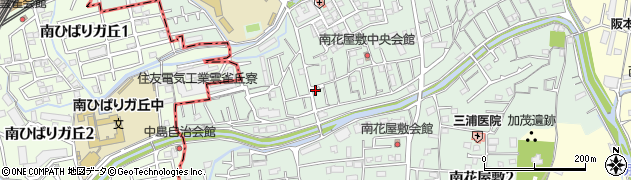タイヨ　クリーニング　南花屋敷店周辺の地図