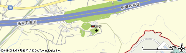 宗源寺周辺の地図