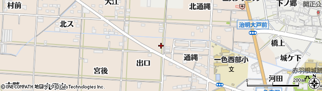 愛知県西尾市一色町治明出口15周辺の地図