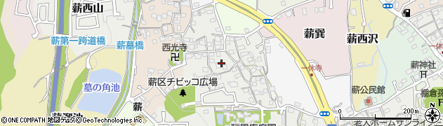 京都府京田辺市薪里ノ内周辺の地図