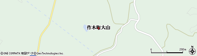 広島県三次市作木町大山周辺の地図