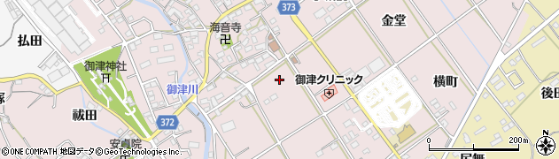 愛知県豊川市御津町広石船津周辺の地図