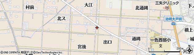 愛知県西尾市一色町治明出口23周辺の地図