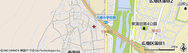 兵庫県姫路市広畑区西蒲田1074周辺の地図