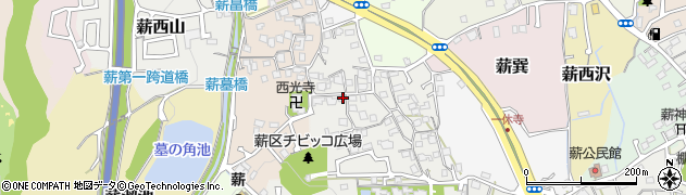 京都府京田辺市薪里ノ内15周辺の地図