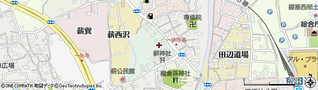 京都府京田辺市薪東沢周辺の地図
