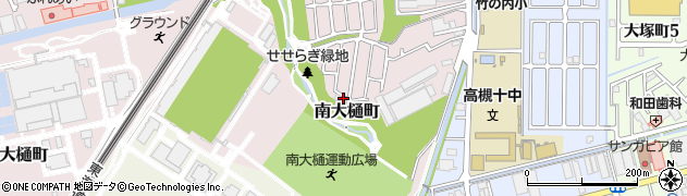 大阪府高槻市南大樋町23周辺の地図
