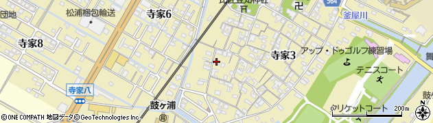 三重県鈴鹿市寺家周辺の地図