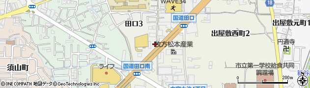 韓丼 枚方店周辺の地図