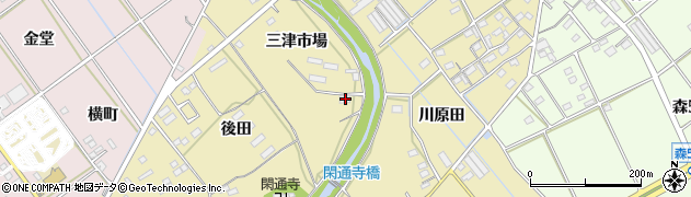 愛知県豊川市為当町三津市場35周辺の地図