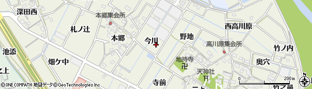 愛知県豊川市三上町まま下周辺の地図