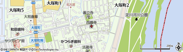 西応寺周辺の地図