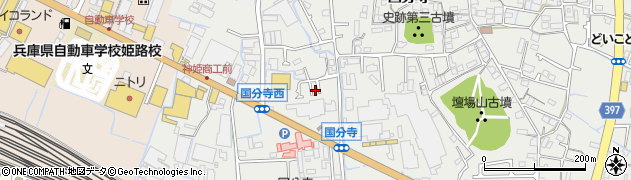 兵庫県姫路市御国野町国分寺165周辺の地図
