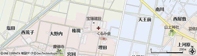 愛知県西尾市一色町池田（八王寺）周辺の地図