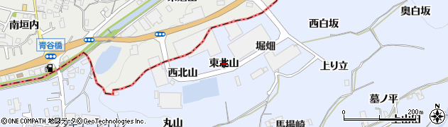 京都府井手町（綴喜郡）多賀（東北山）周辺の地図