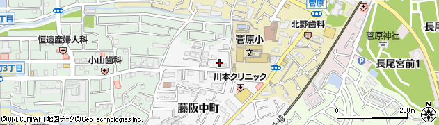 大阪府枚方市藤阪中町16周辺の地図