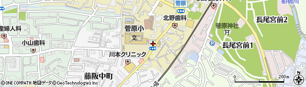 大阪府枚方市藤阪中町12周辺の地図