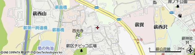 京都府京田辺市薪里ノ内58周辺の地図