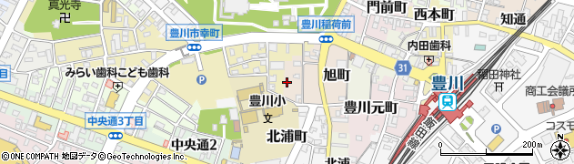 愛知県豊川市旭町102周辺の地図