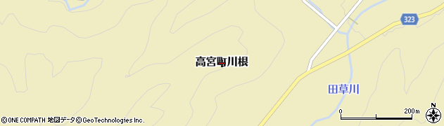 広島県安芸高田市高宮町川根周辺の地図