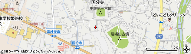 兵庫県姫路市御国野町国分寺414周辺の地図