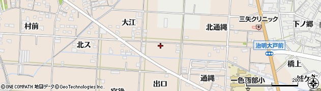 愛知県西尾市一色町治明出口5周辺の地図
