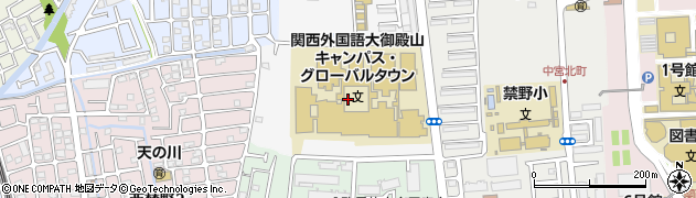 大阪府枚方市御殿山南町6周辺の地図