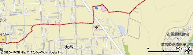 兵庫県姫路市勝原区大谷398周辺の地図