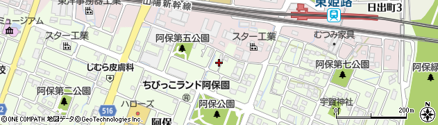 兵庫県姫路市阿保316周辺の地図