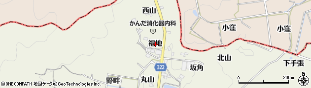 愛知県蒲郡市一色町福地周辺の地図