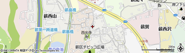 京都府京田辺市薪里ノ内46周辺の地図