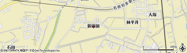 愛知県武豊町（知多郡）冨貴（新田前）周辺の地図