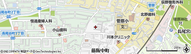 大阪府枚方市藤阪中町18-20周辺の地図