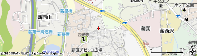 京都府京田辺市薪里ノ内55周辺の地図