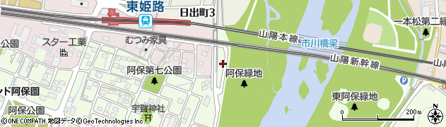 兵庫県姫路市阿保8周辺の地図