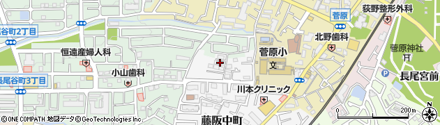 大阪府枚方市藤阪中町18-12周辺の地図