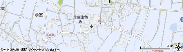 兵庫県加古川市志方町西中231周辺の地図