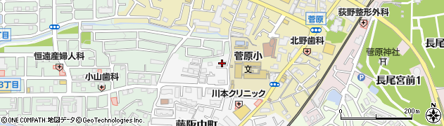 大阪府枚方市藤阪中町15周辺の地図