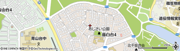 大阪府吹田市藤白台4丁目周辺の地図