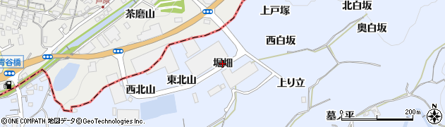 京都府井手町（綴喜郡）多賀（堀畑）周辺の地図