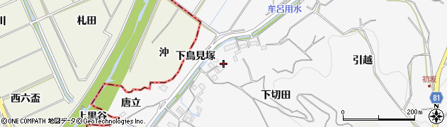 愛知県豊橋市石巻小野田町下切田29周辺の地図