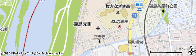 大阪府枚方市磯島元町周辺の地図