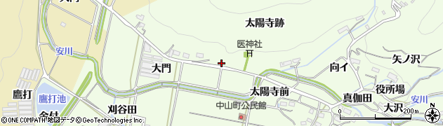 愛知県豊橋市石巻中山町大門10周辺の地図