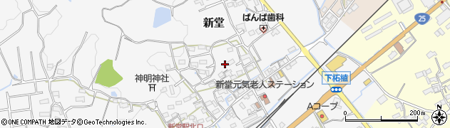 三重県伊賀市新堂周辺の地図