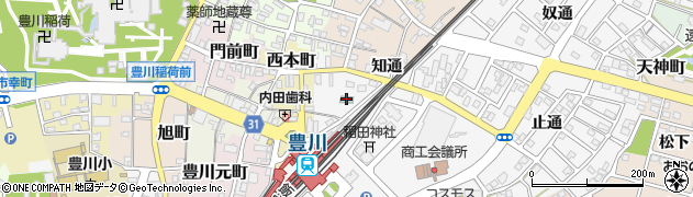 ホテルクラウンヒルズ豊川駅前周辺の地図